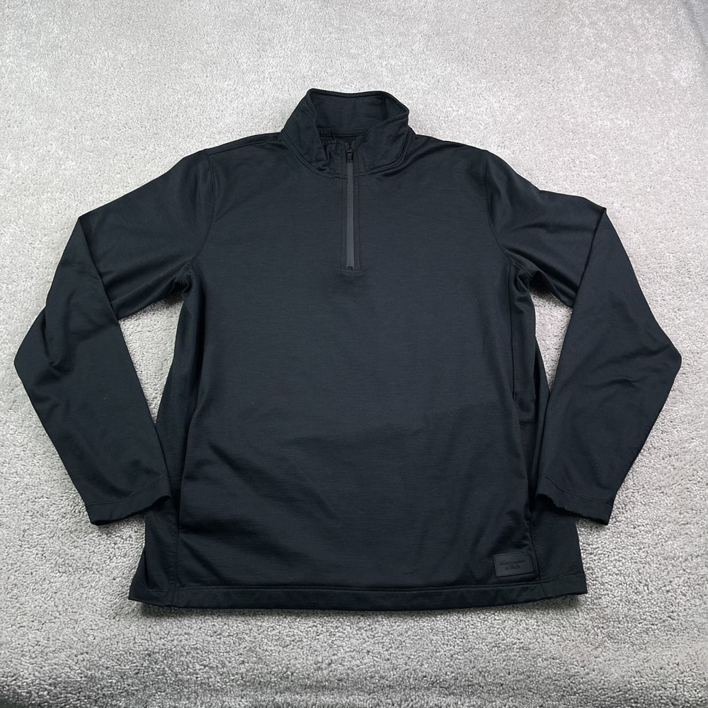 Abercrombie & Fitch Black Quarter-Zip Pullover